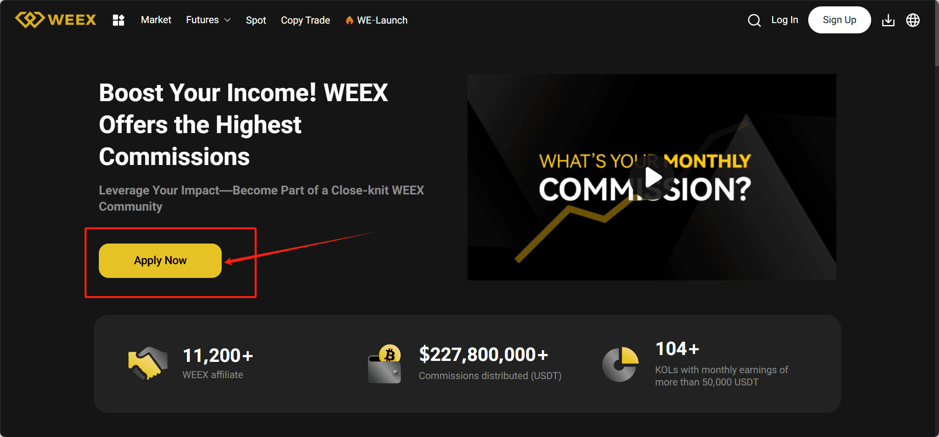 Apply for WEEX Affiliate Program